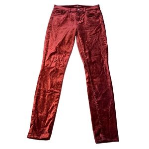 7 For All Mankind Velvet Skinny Pants Size 25